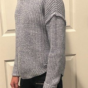 Cable Knit Sweater, Light Blue, Teen Girl Size XS